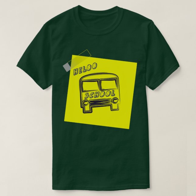 school bus 6 T-Shirt (Design Front)