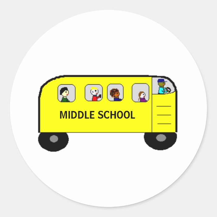 SCHOOL BUS    a Your School product Round Sticker
