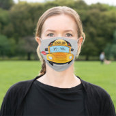 School Bus Adult Cloth Face Mask (Outside)