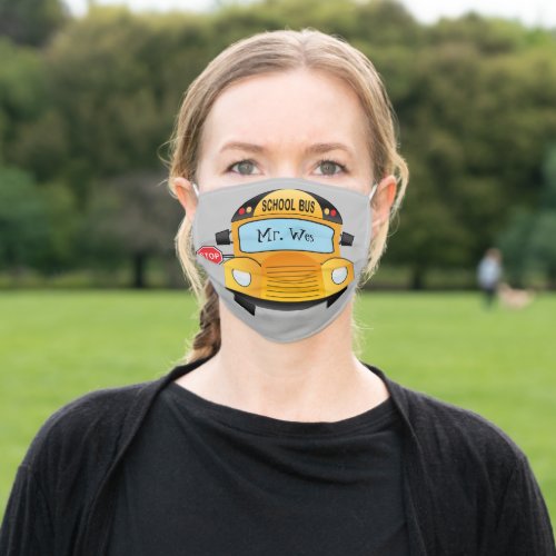 School Bus Adult Cloth Face Mask