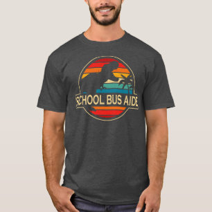 School Bus Aide Dinosaur T-Shirt