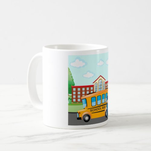 School Bus And Driver Coffee Mug