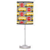 School Bus and Stop Sign Table Lamp (Front)