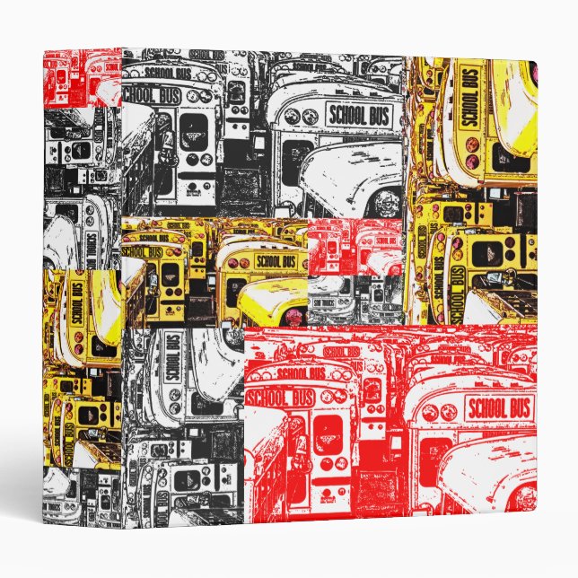 School Bus Avery Binder (Front/Spine)