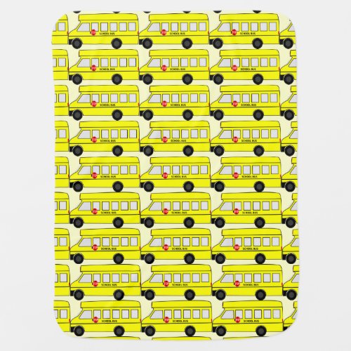 School Bus Baby Blanket