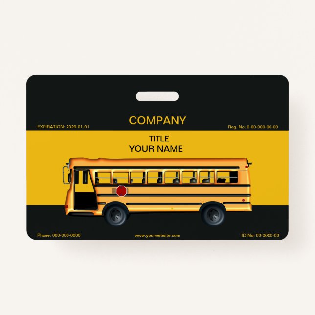 School Bus Badge (Front)