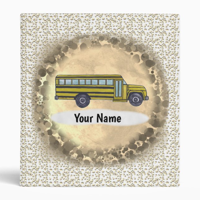 School Bus  Binder (Front)