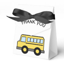 School Bus Birthday Favor Boxes