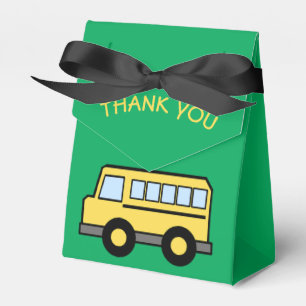 School Bus Birthday Favor Boxes