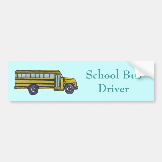 School Bus Bumper Sticker (Front)