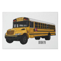 School bus cartoon illustration