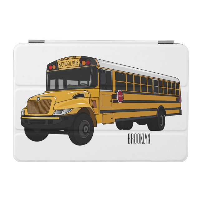 School bus cartoon illustration  iPad mini cover (Horizontal)