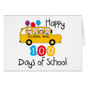 School Bus Celebrate 100 Days (Front Horizontal)