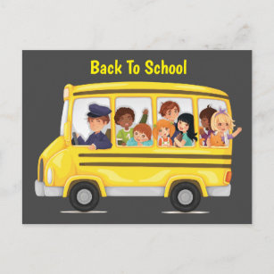 School Bus Postcards No Minimum Quantity Zazzle