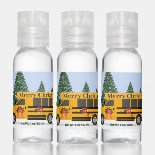 School Bus Christmas Stocking Stuffer Hand Sanitizer