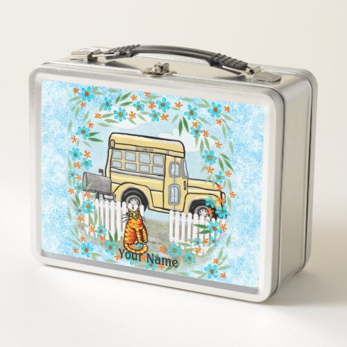 School Bus Day  Metal Lunch Box