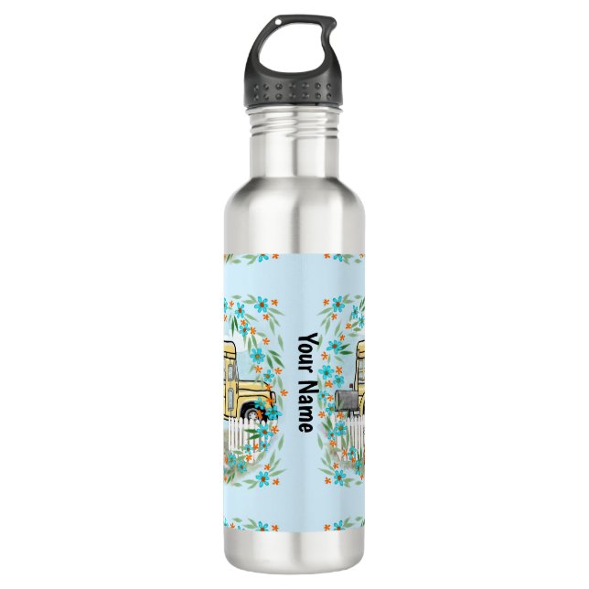 School Bus Day  Stainless Steel Water Bottle (Front)
