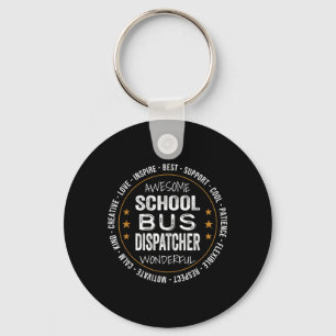 School Bus Dispatcher Gifts Appregovernment Keychain