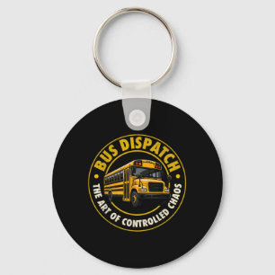 School Bus Dispatcher Keychain