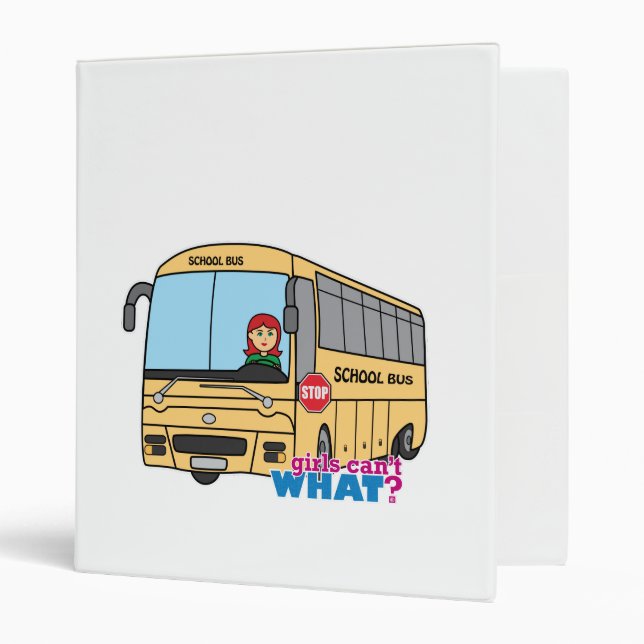 School Bus Driver 3 Ring Binder (Front/Inside)