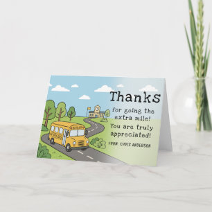 School Bus Driver Appreciation Day Greeting Card