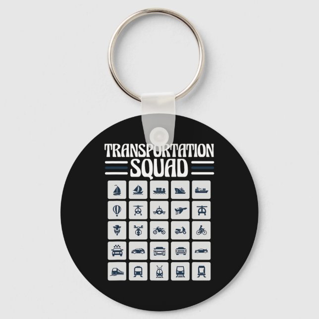 School Bus Driver Back To School Funny Transportat Keychain (Front)