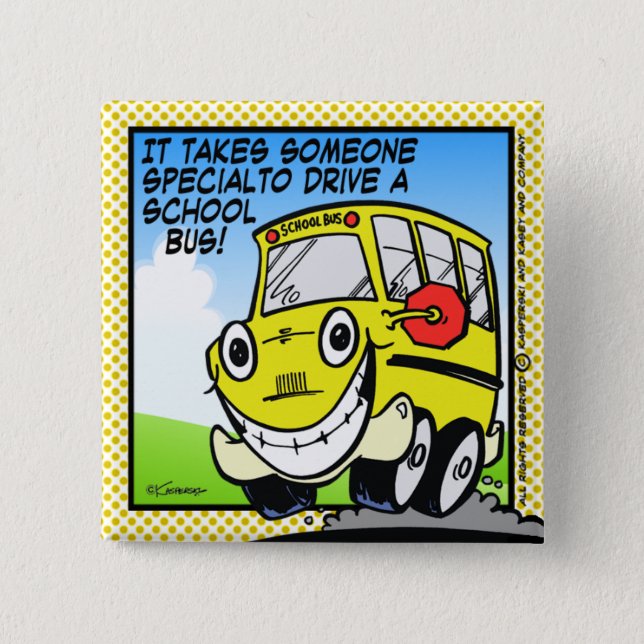 School Bus Driver Button (Front)
