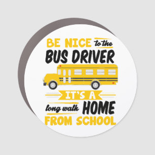 School Bus Driver Car Magnet