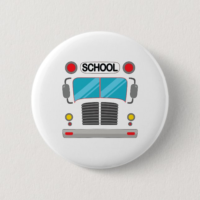School Bus Driver Costume Halloween Fun Adults And Button (Front)