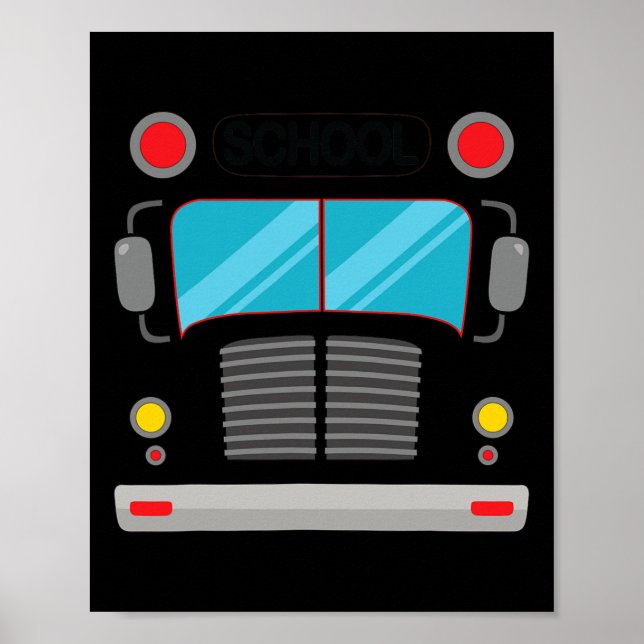 School Bus Driver Costume Halloween Fun Adults And Poster (Front)