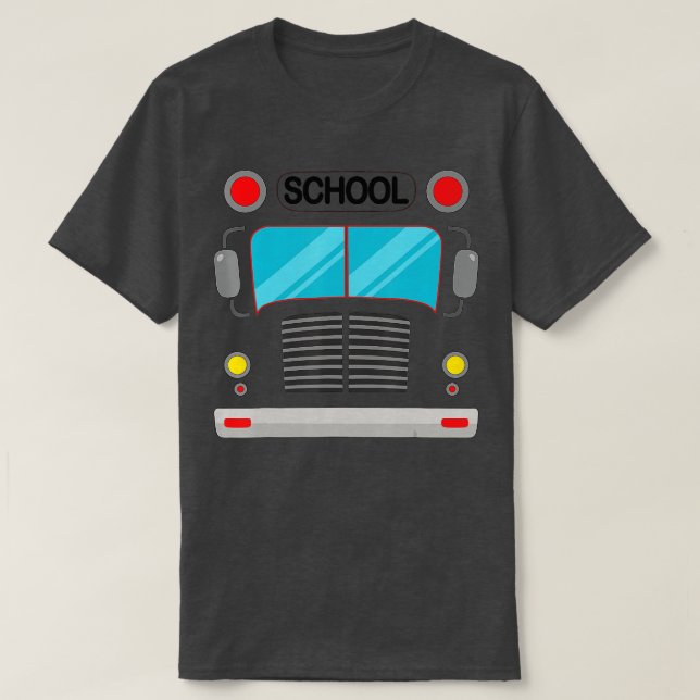 School Bus Driver Costume Halloween Funny Adults a T-Shirt (Design Front)