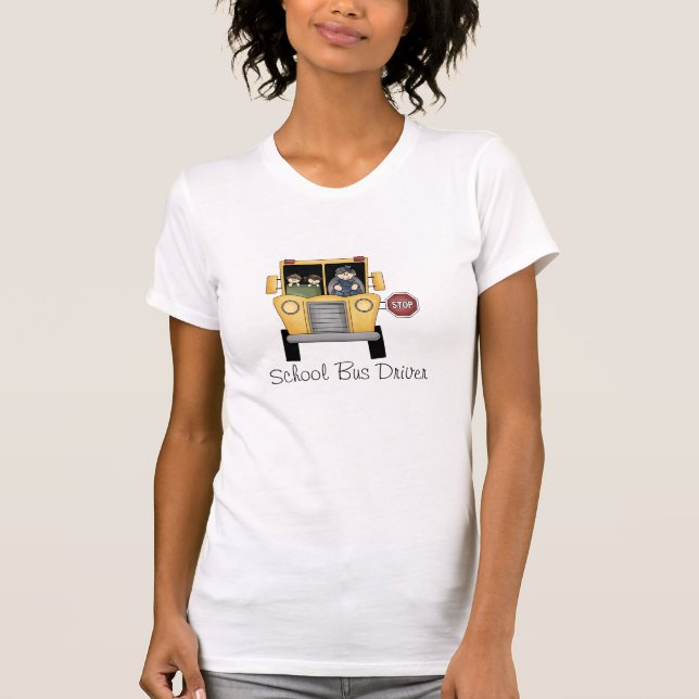 School Bus Driver Custom T-Shirt (Front)
