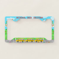 School Bus Driver Cute Animals on Buses