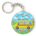School Bus Driver Cute Animals | Personalized Name