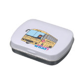 School Bus Driver Dark Jelly Belly Candy Tin (Side)