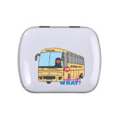 School Bus Driver Dark Jelly Belly Candy Tin (Top)