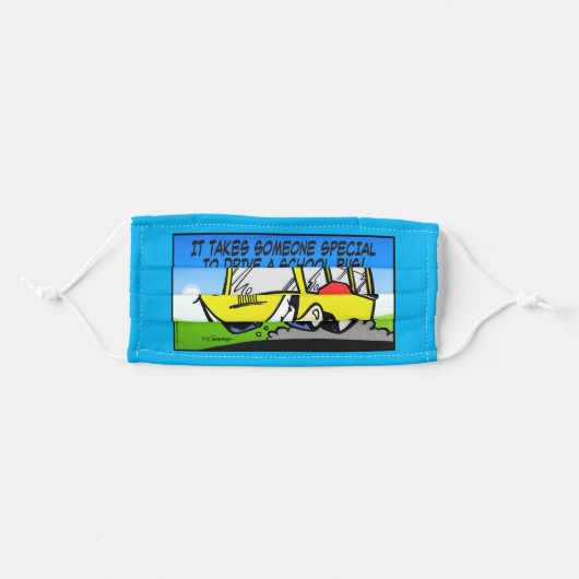 School Bus Driver Face Mask (Front, Folded)