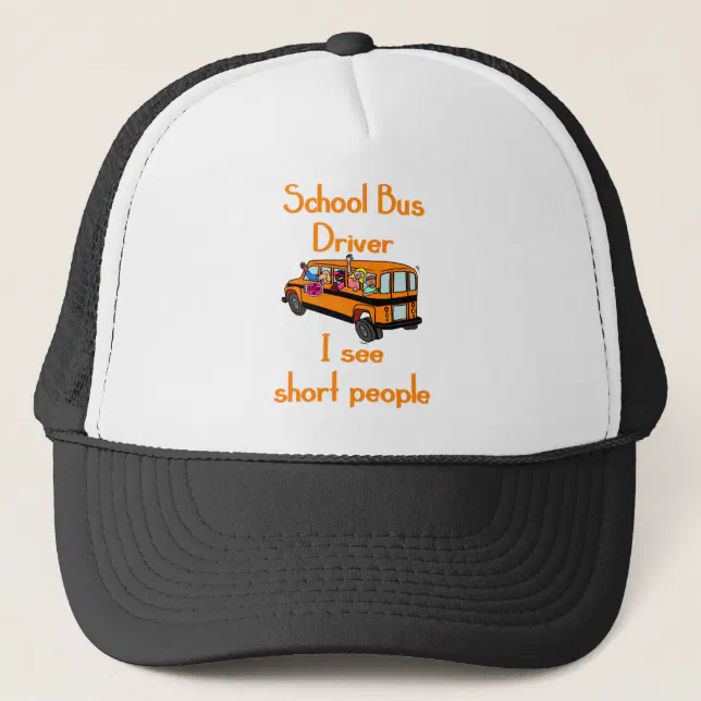 Women's Ponytail Trucker Hat - School Bus Driver Embroidered Cotton Distressed Cap - View #5