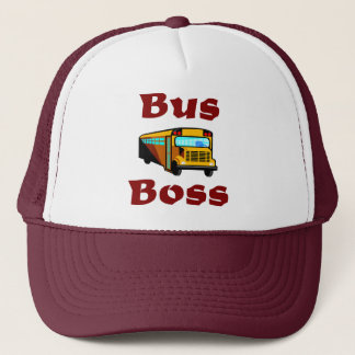 School Bus Driver Hat.  Bus Boss. Trucker Hat