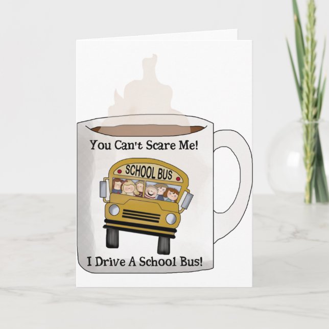 School bus driver holiday card (Front)