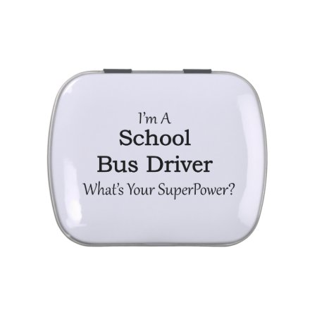 School Bus Driver Jelly Belly Tin