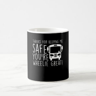 School Bus Driver Keeping Safe Wheelie Great Coffee Mug