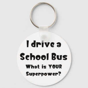 School bus driver keychain