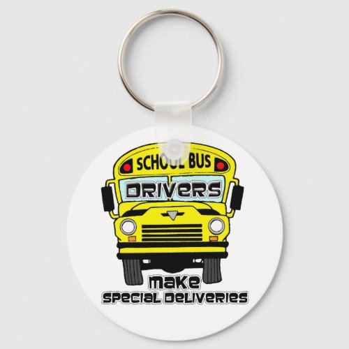 School Bus Driver Keychain