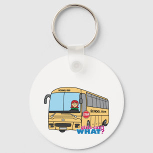 School Bus Driver Light/Red Keychain