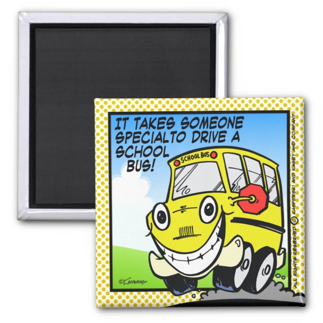School Bus Driver Magnet (Front)