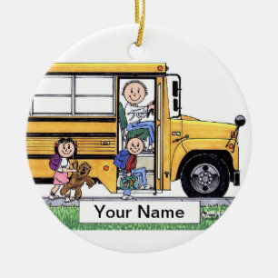 School Bus Driver - Male Ceramic Ornament