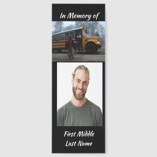 School Bus Driver Memorial Keepsake Bookmarks