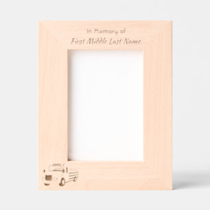 School Bus Driver Memorial Keepsake  Engraved Frames