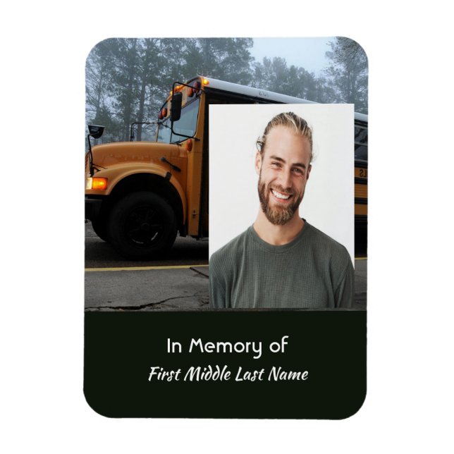 School Bus Driver Memorial Keepsake  Magnet (Vertical)